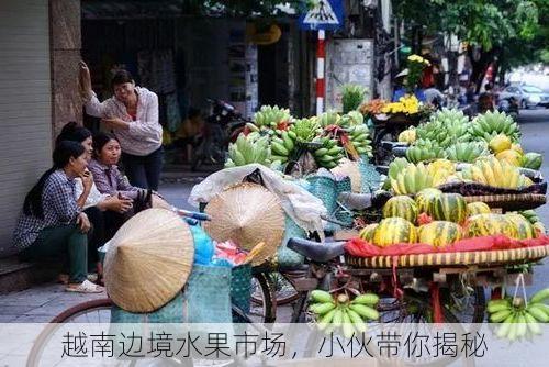 越南边境水果市场,小伙带你揭秘