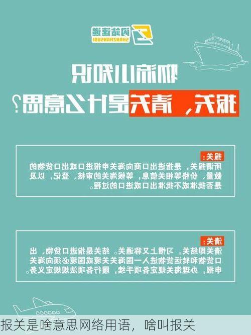 报关是啥意思网络用语,啥叫报关