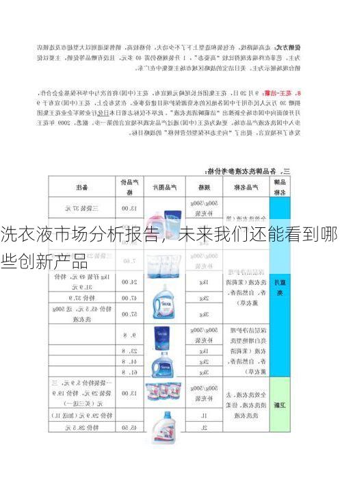 洗衣液市场分析报告,未来我们还能看到哪些创新产品