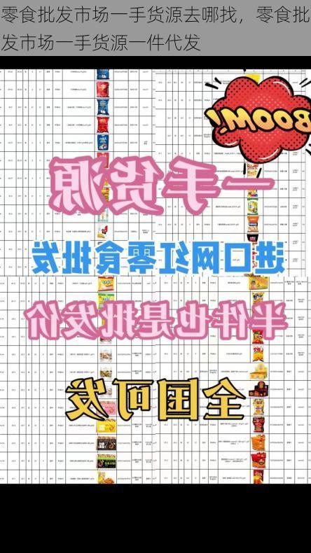 零食批发市场一手货源去哪找,零食批发市场一手货源一件代发