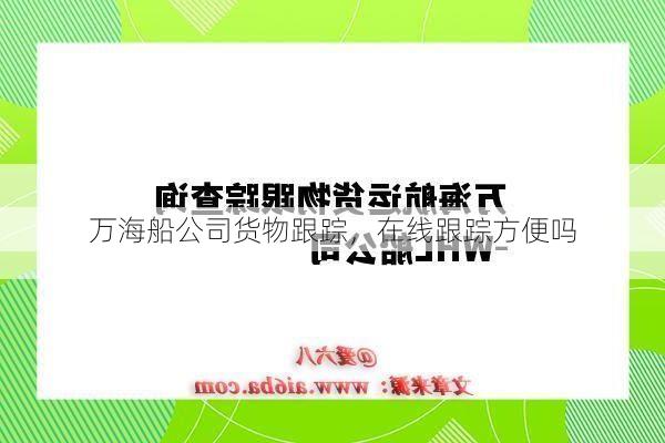 万海船公司货物跟踪，在线跟踪方便吗