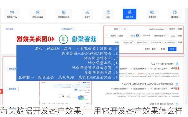 海关数据开发客户效果, 用它开发客户效果怎么样