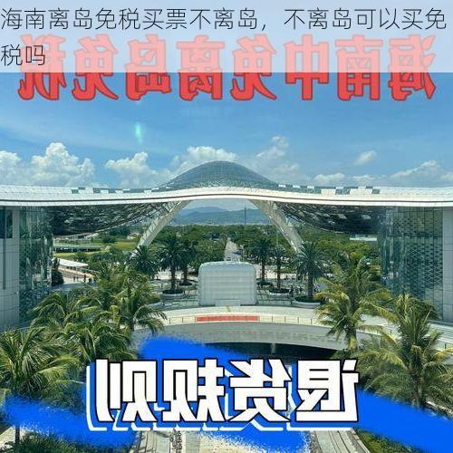 海南离岛免税买票不离岛,不离岛可以买免税吗