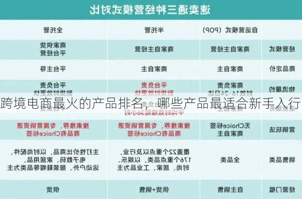 跨境电商最火的产品排名,哪些产品最适合新手入行