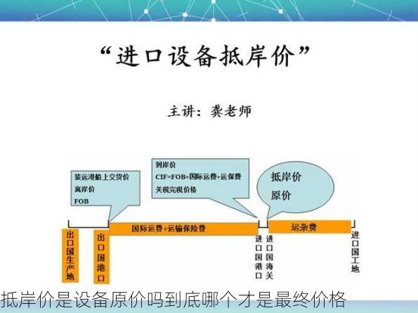 抵岸价是设备原价吗到底哪个才是最终价格