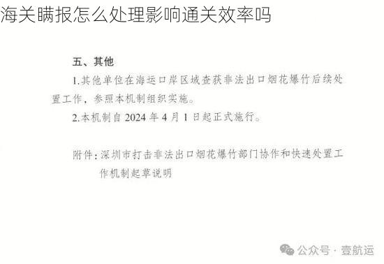 海关瞒报怎么处理影响通关效率吗