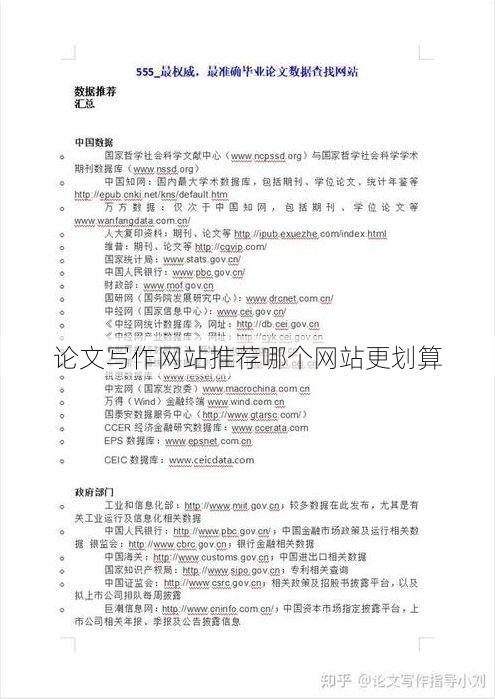 论文写作网站推荐哪个网站更划算