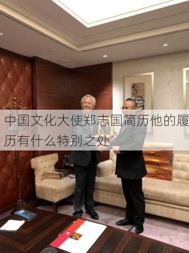 中国文化大使郑志国简历他的履历有什么特别之处